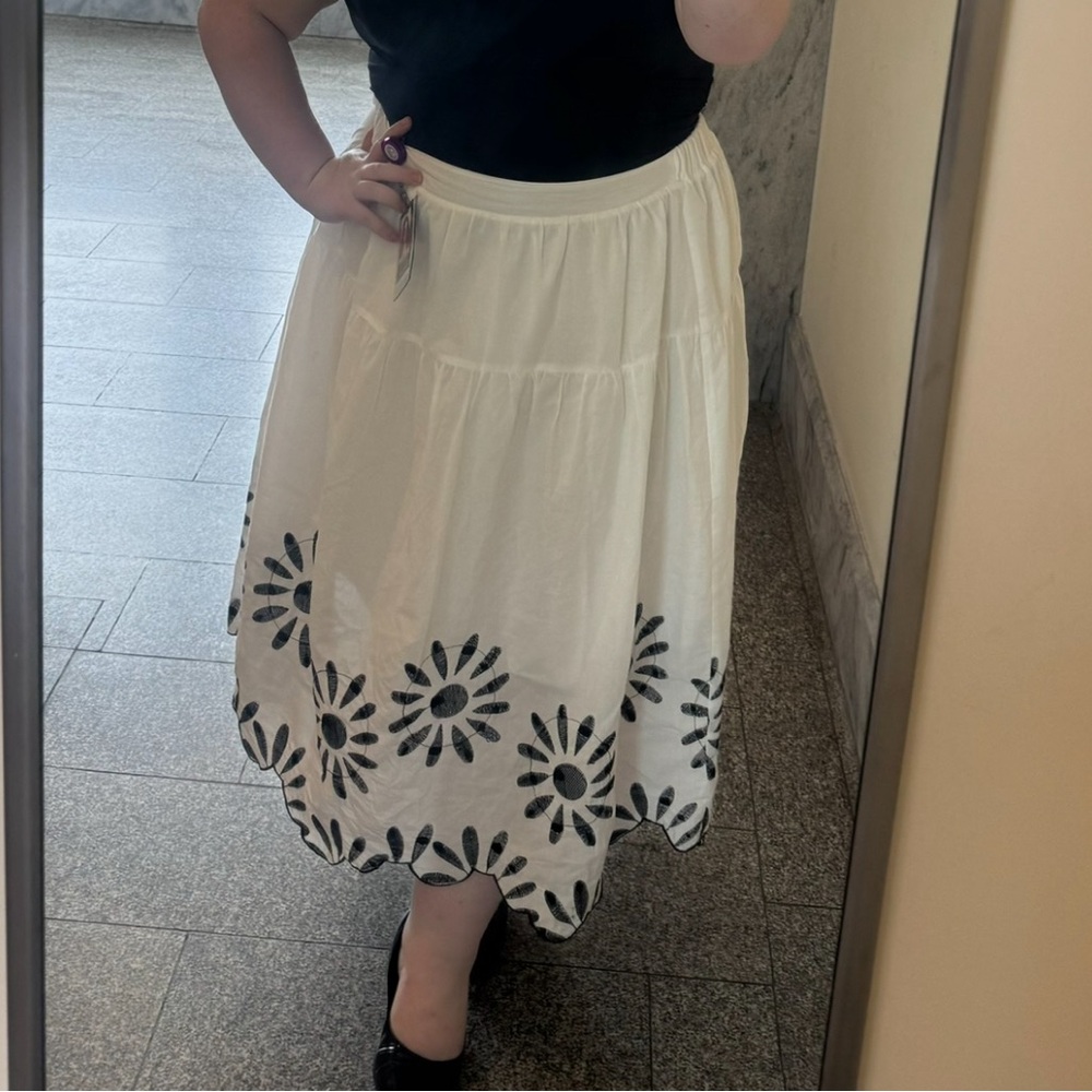 Lane Bryant embroidered skirt
